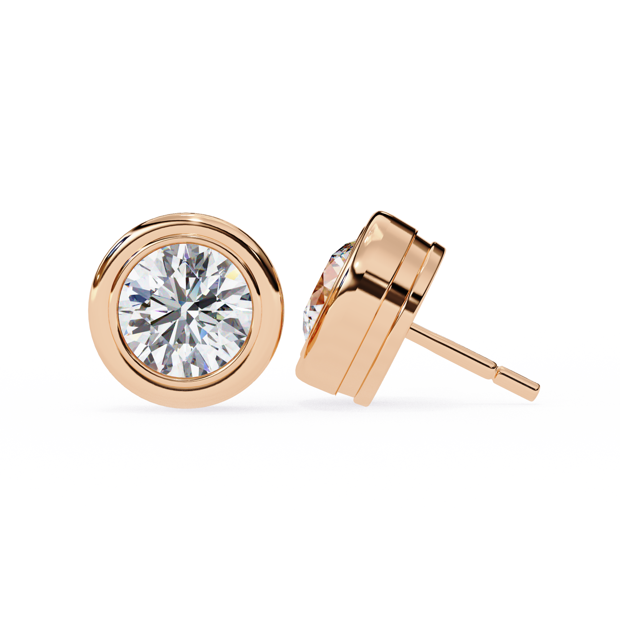 Solitairekart 2.57ct Natural Diamond Stud Earrings